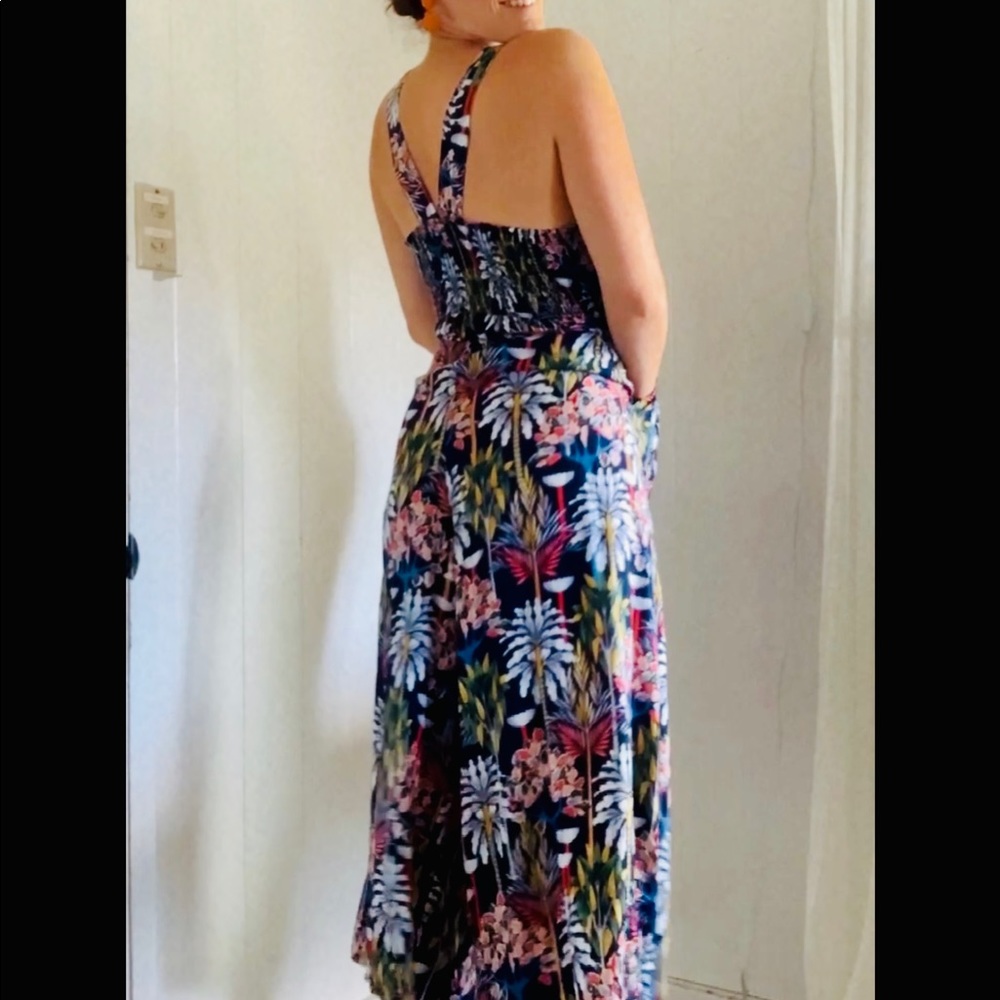 Anthropologie Floral Jumpsuit